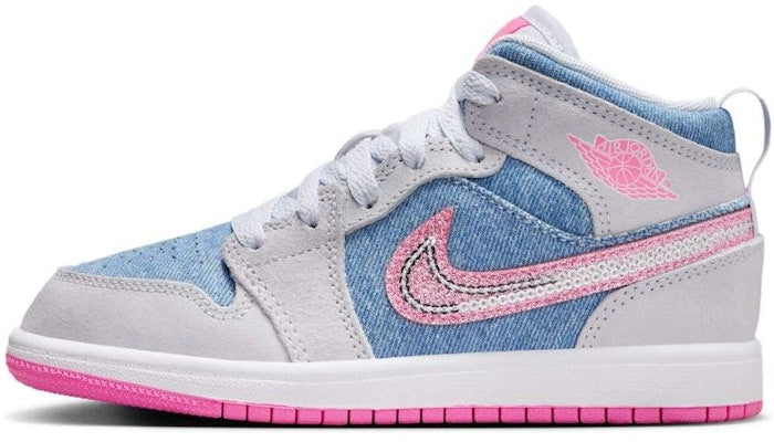 Jordan 1 Mid SE Denim Sequin