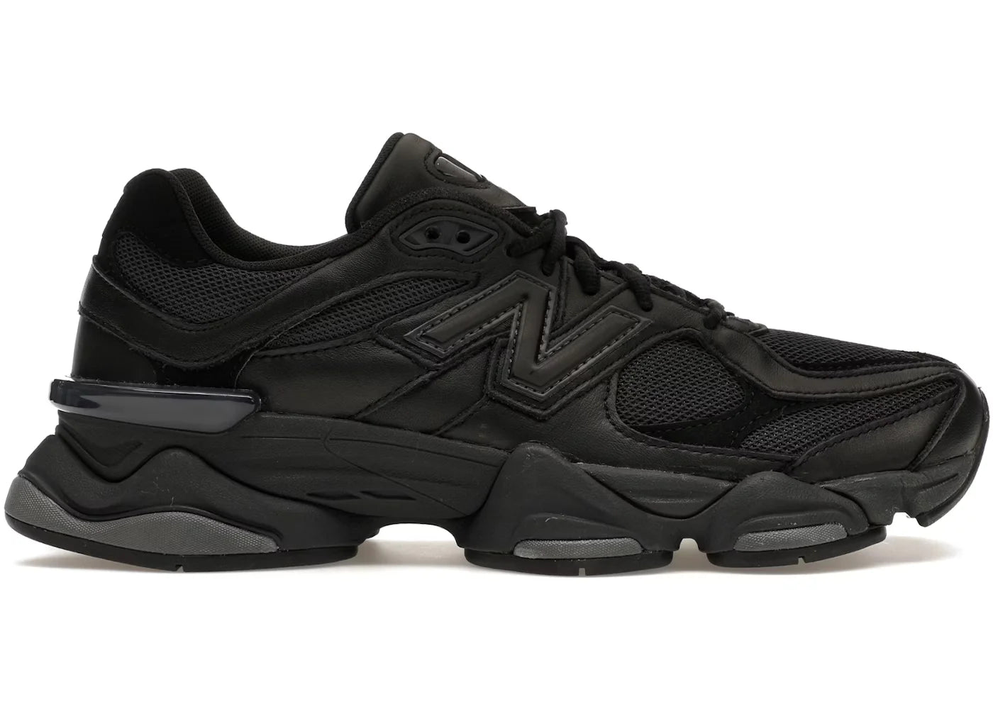 New Balance 9060 Triple Black Leather – Xo Gang Brazil