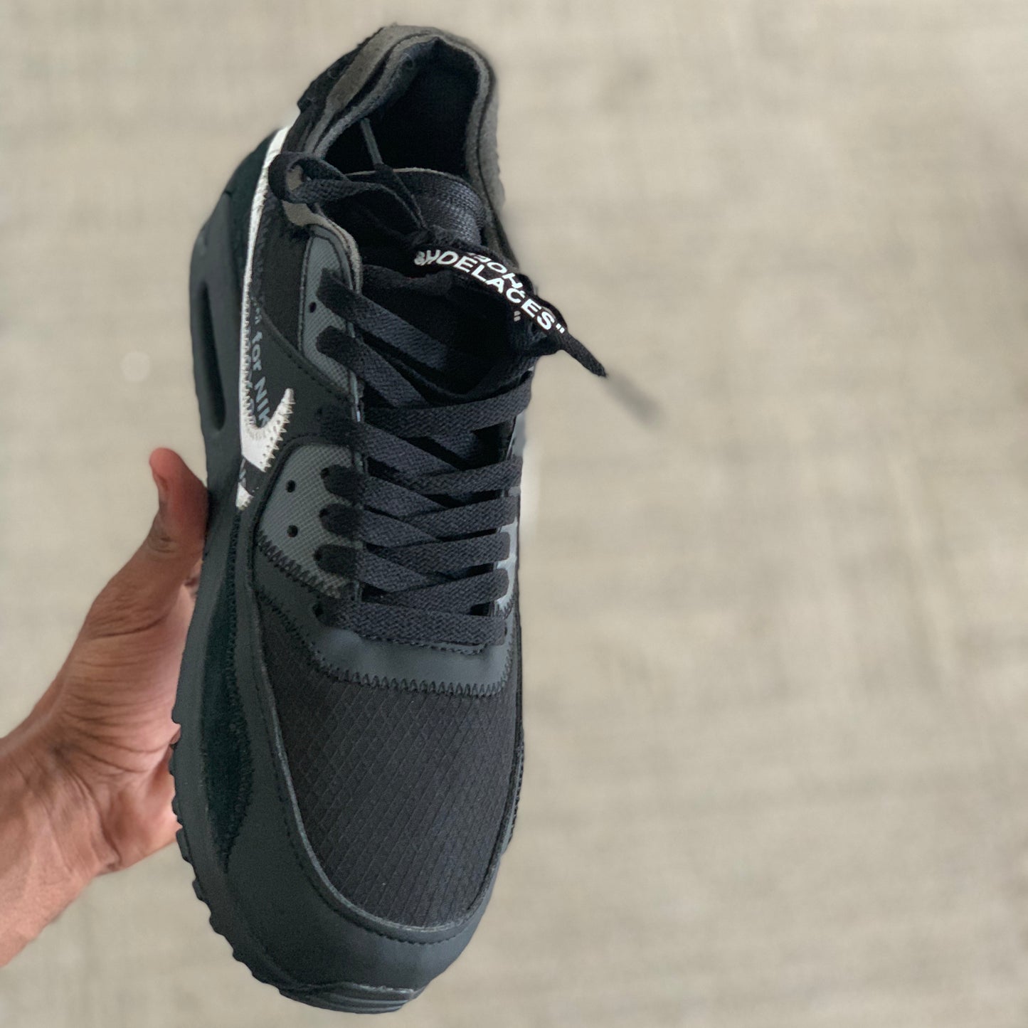 Nike Air Max 90 Off White Black (Pronta Entrega)