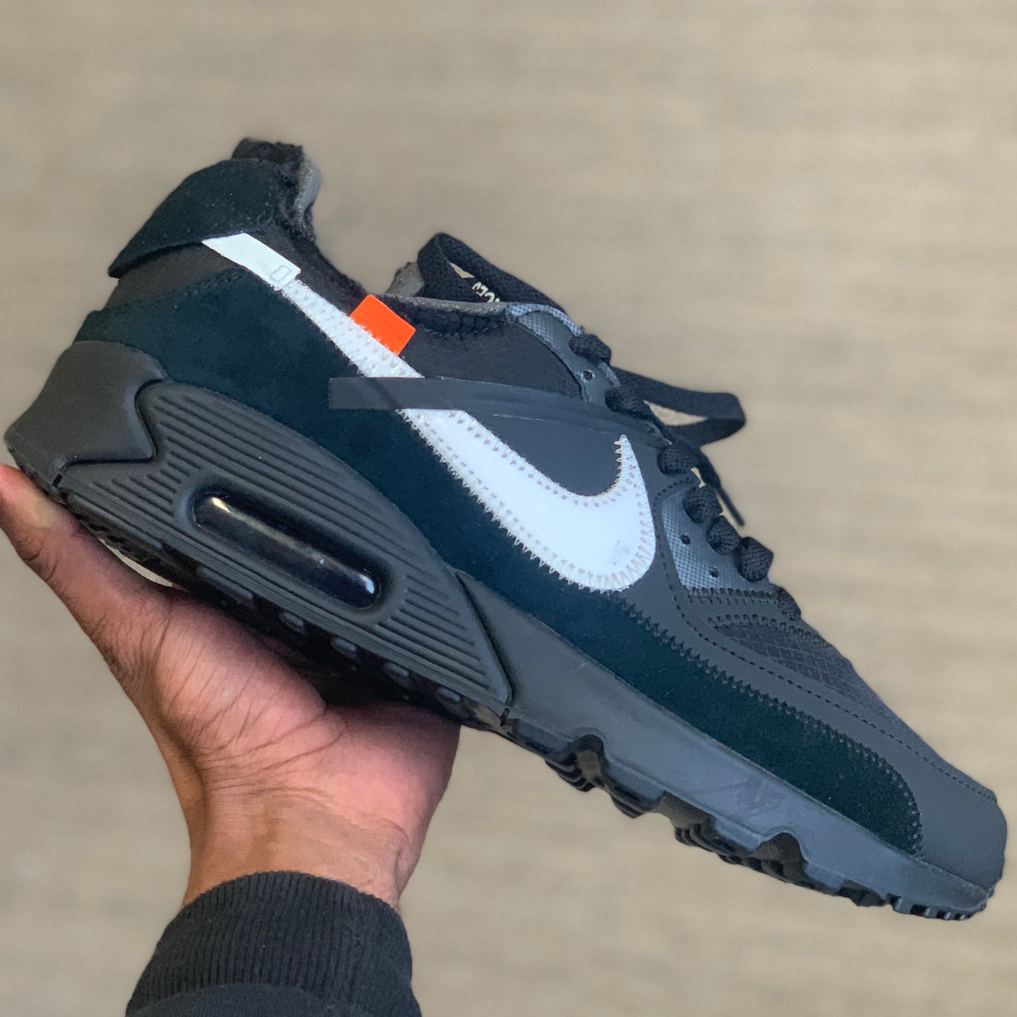 Nike Air Max 90 Off White Black (Pronta Entrega)