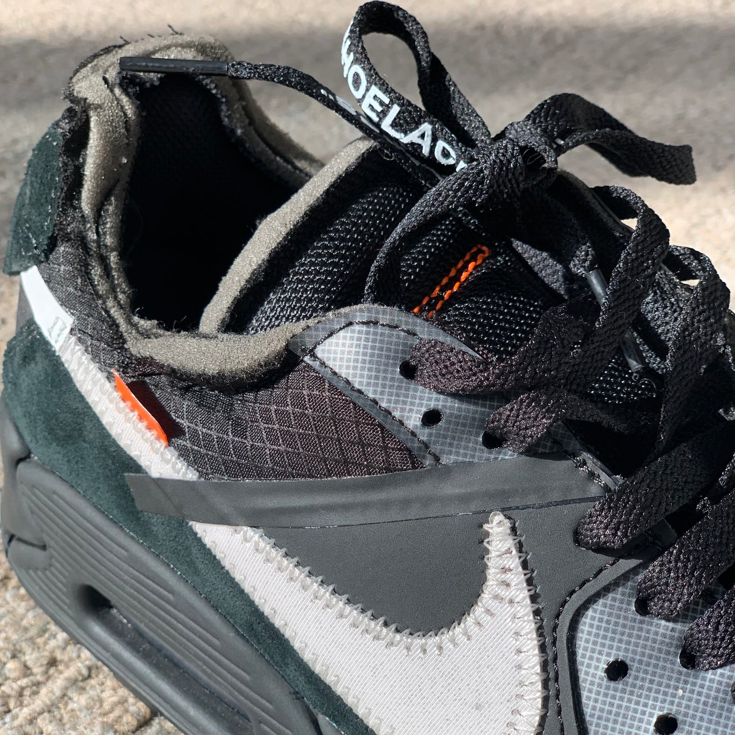 Nike Air Max 90 Off White Black (Pronta Entrega)