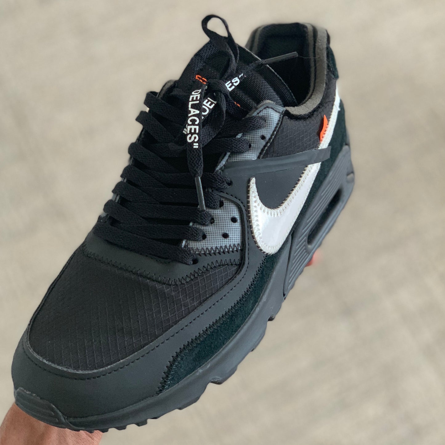 Nike Air Max 90 Off White Black (Pronta Entrega)