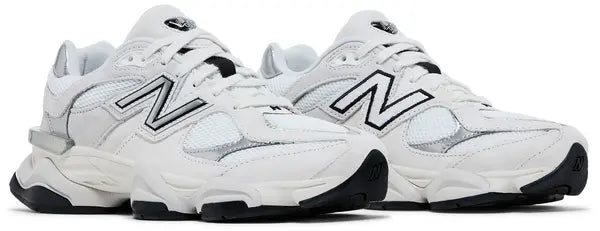 New Balance 9060 White Black Metallic Silver