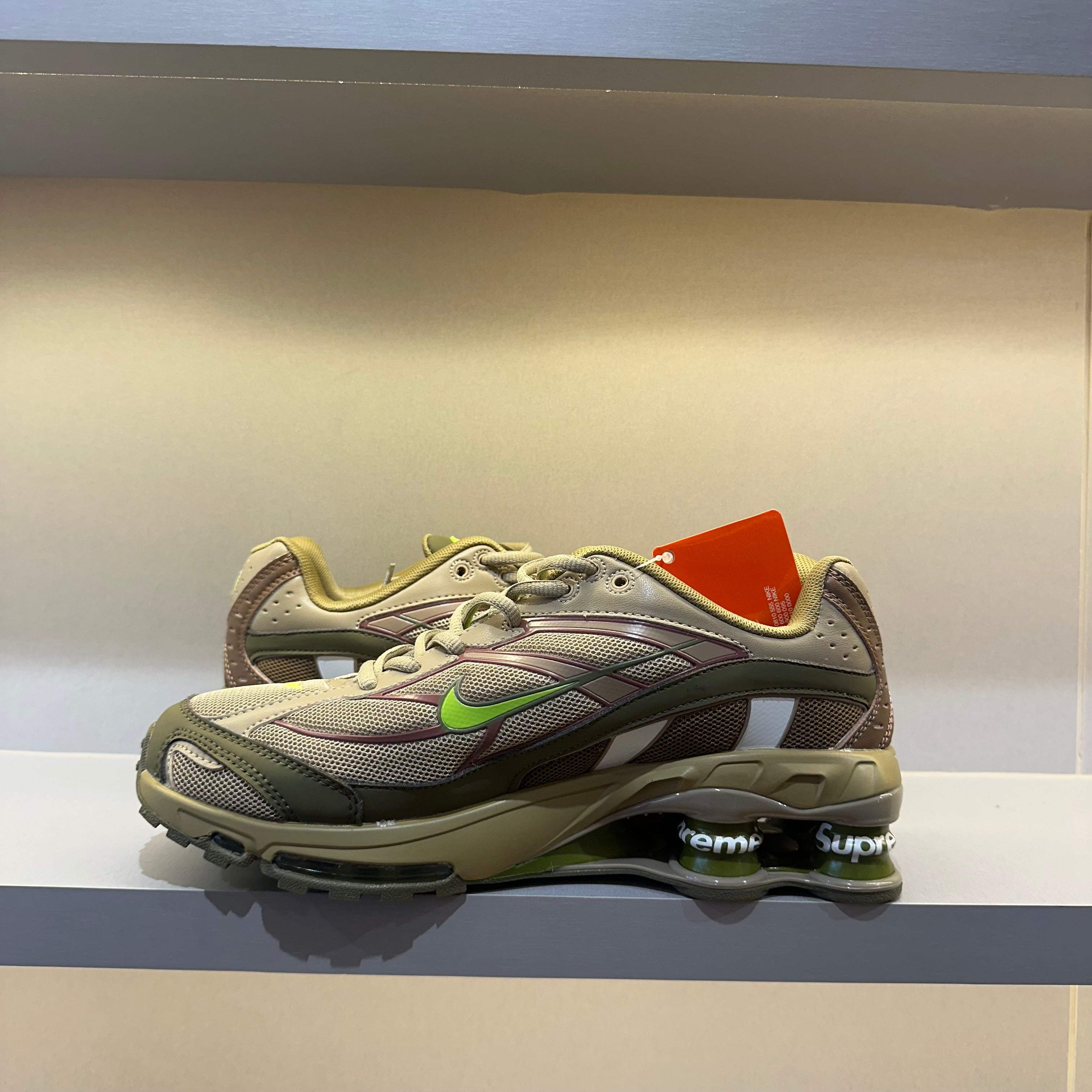 Supreme x Nike Shox Ride 2 Neutral Olive (Pronta Entrega)