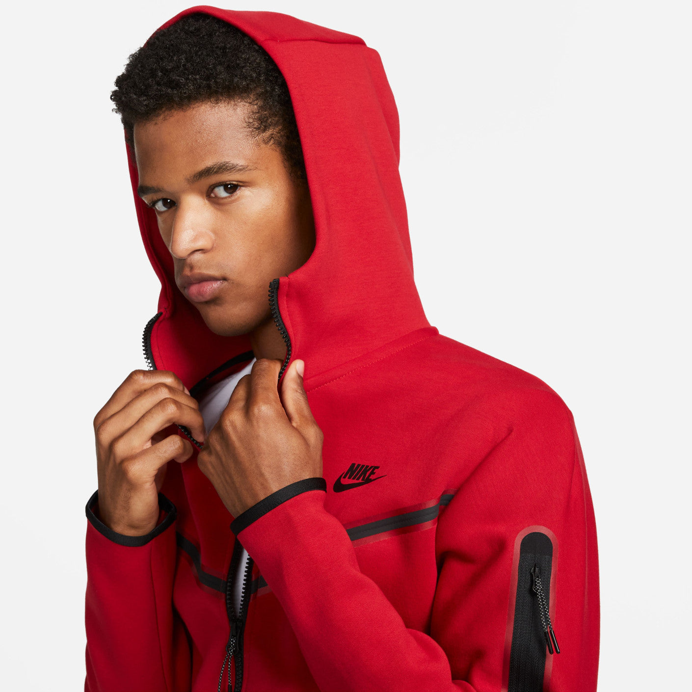 Conjunto Nike Sportswear Tech Fleece Vermelho