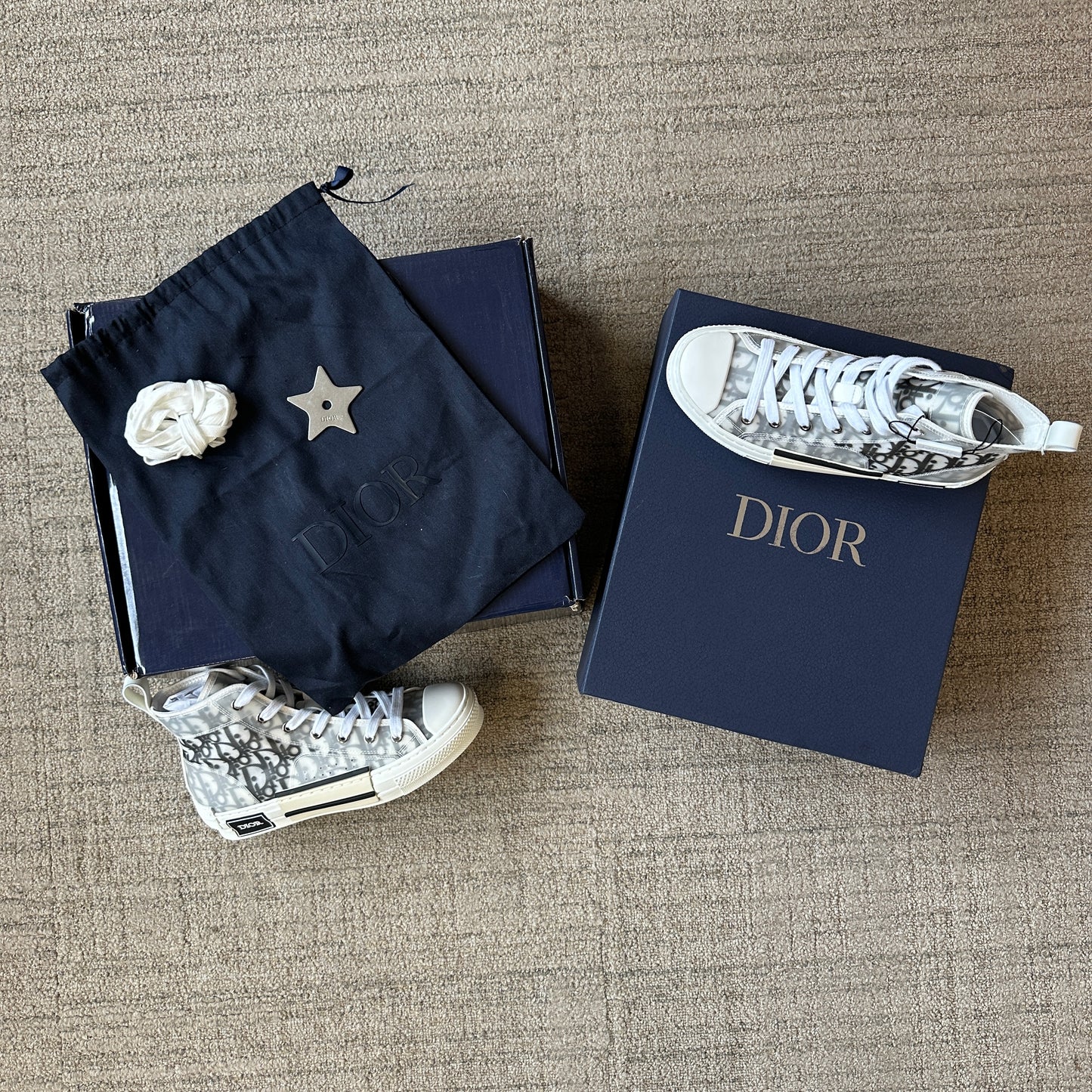 Dior B23 High Top Logo Oblique (Pronta Entrega)