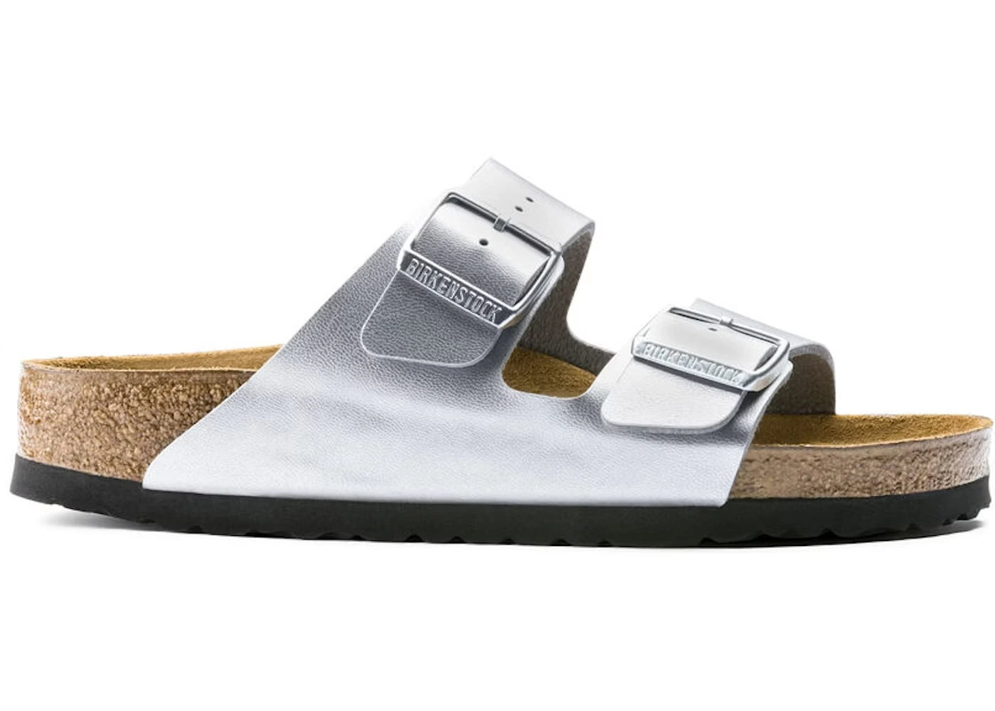Birkenstock Arizona Silver Birko-Flor