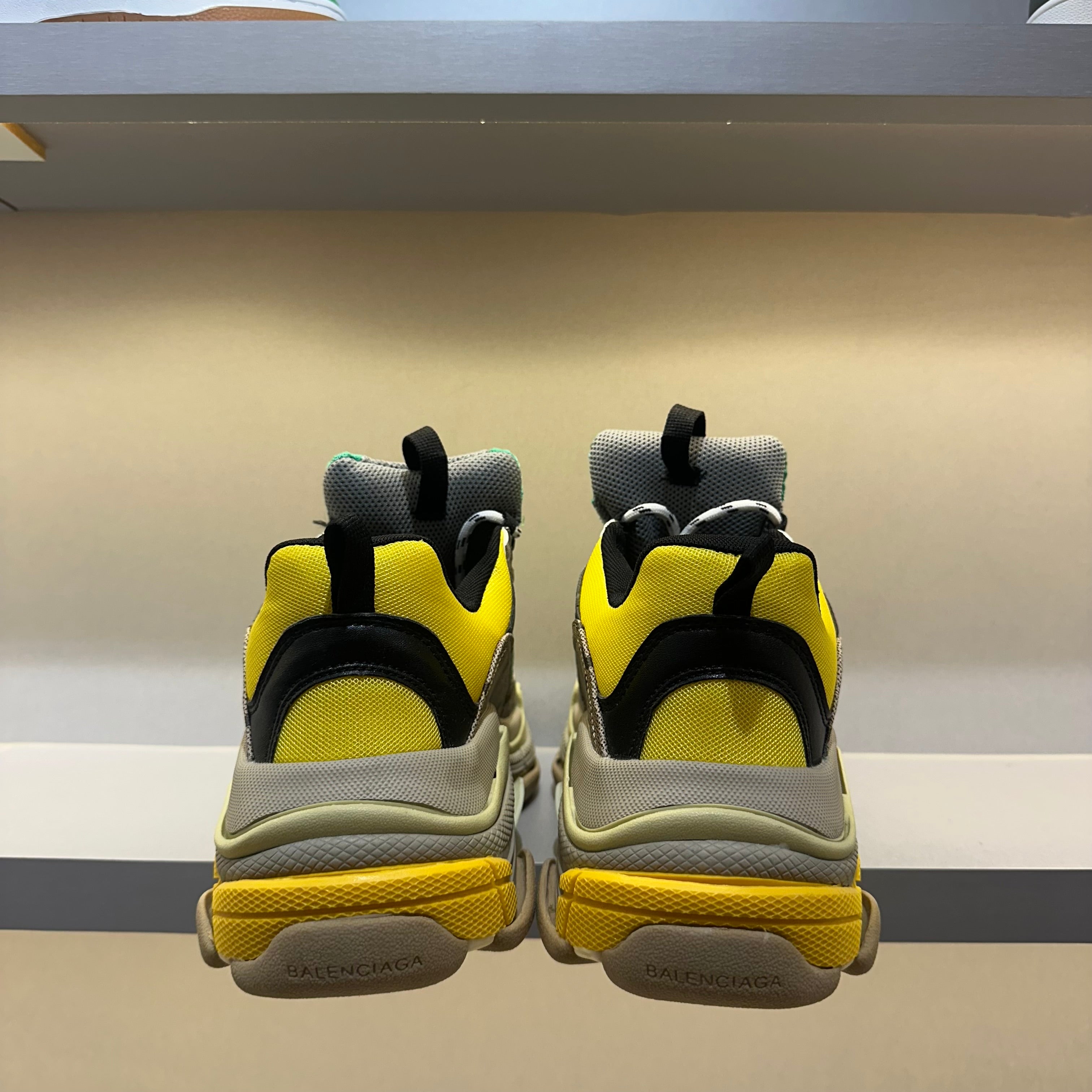 Gucci X Balenciaga The Hacker Project Triple S Beige Green Yellow (Pronta Entrega)