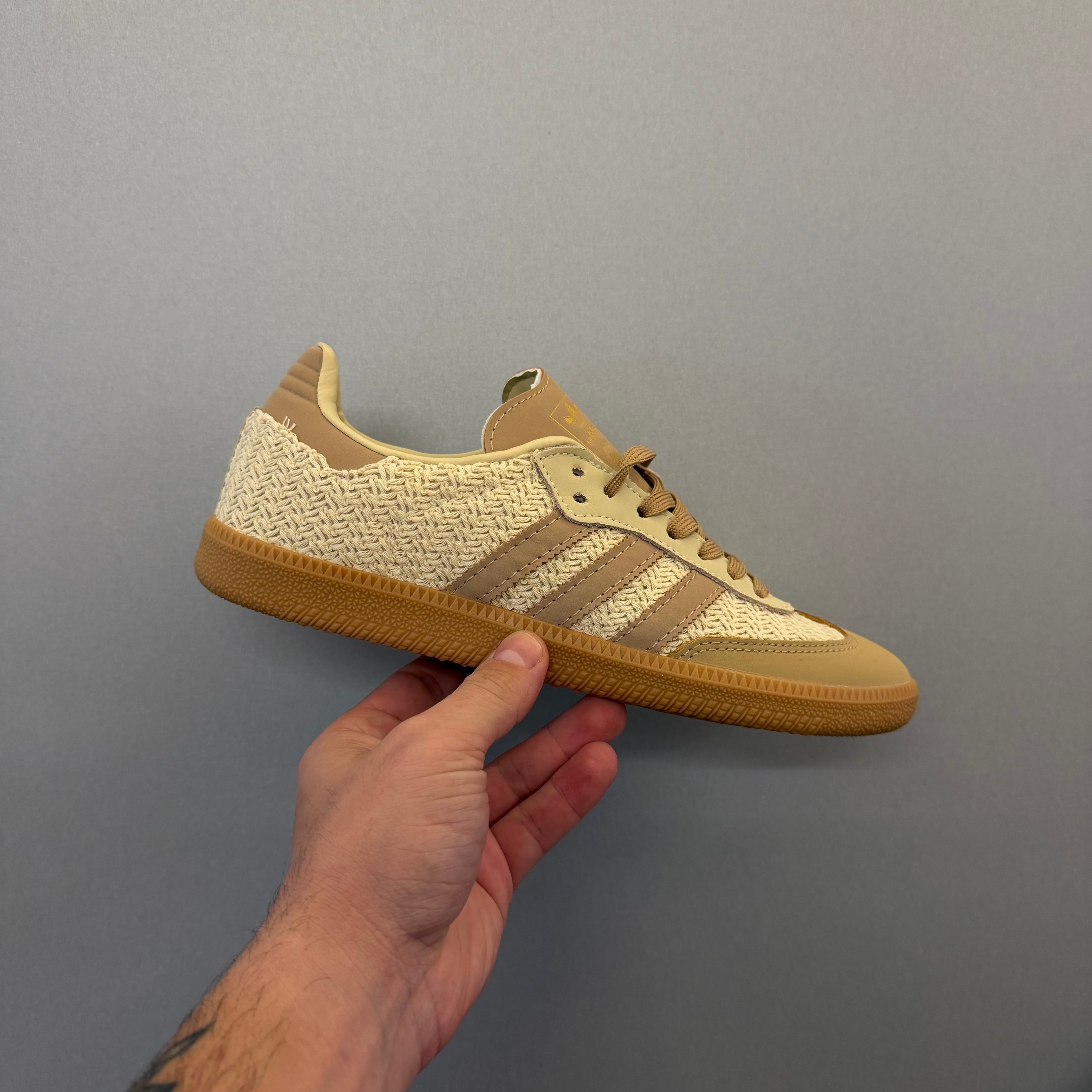 Adidas Samba OG Crochet Pack Sand Strata Bege (Pronta Entrega)