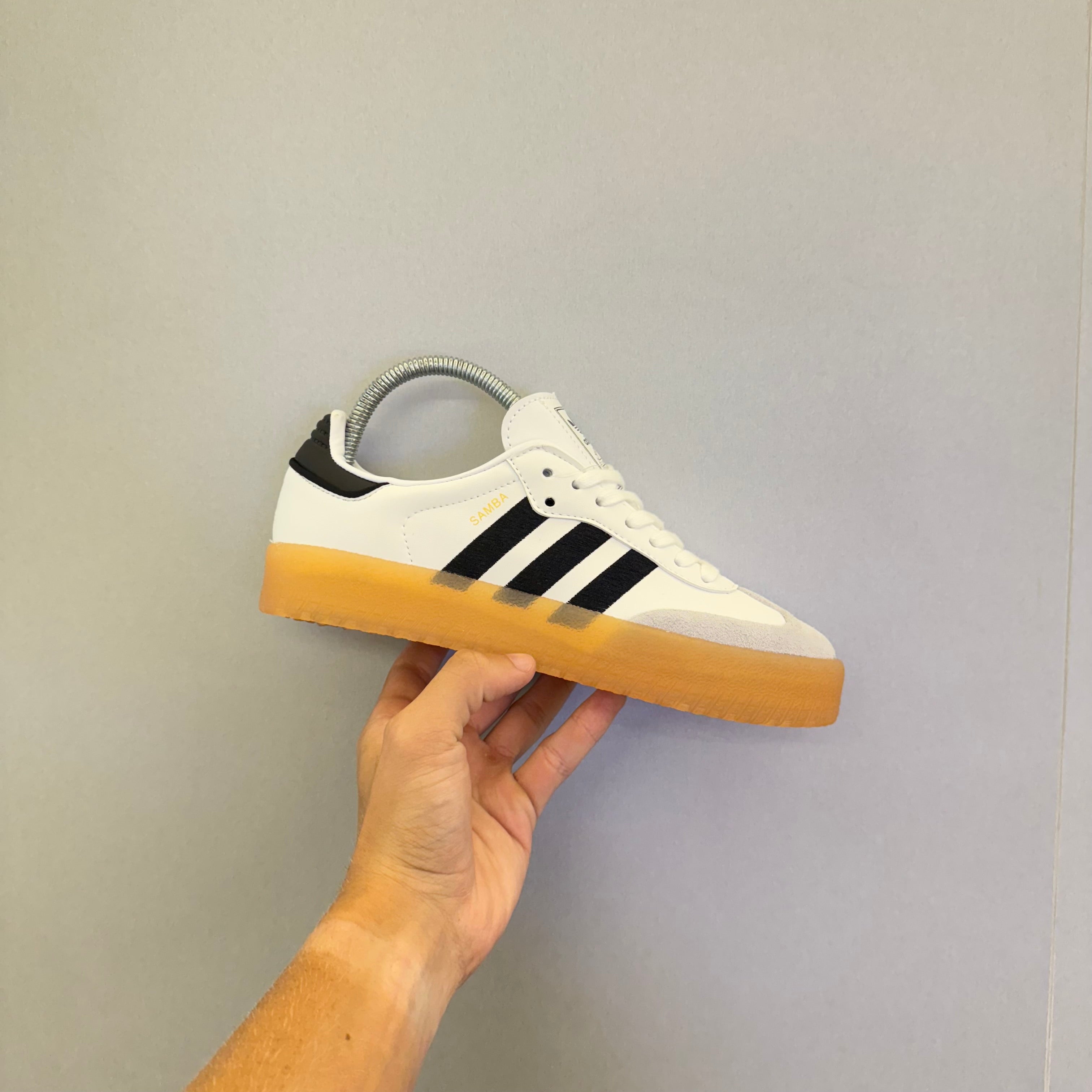 Adidas Sambae White Metallic Gold (Pronta Entrega)