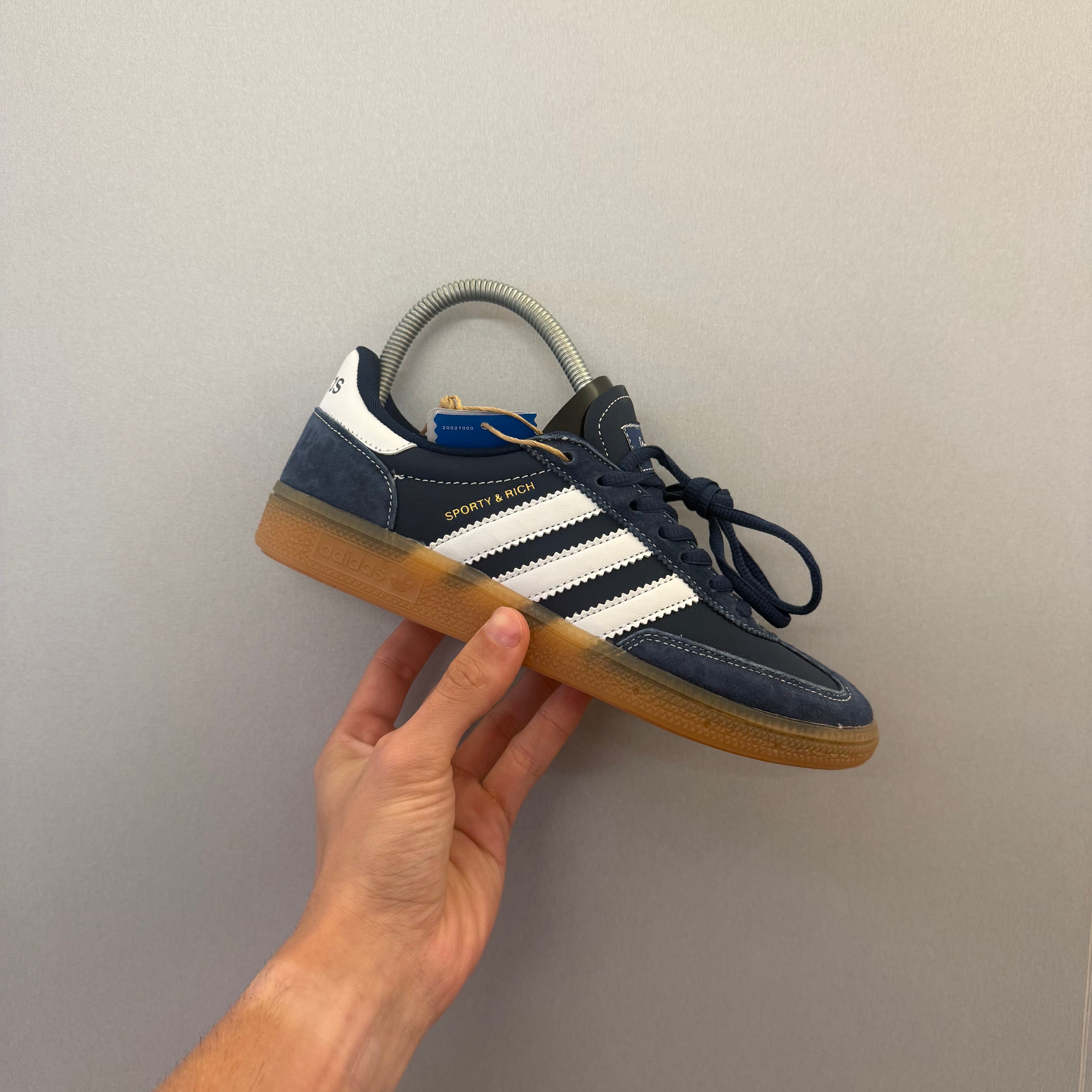 Sporty & Rich x adidas Handball Spezial Night Indigo Cloud White Gum
