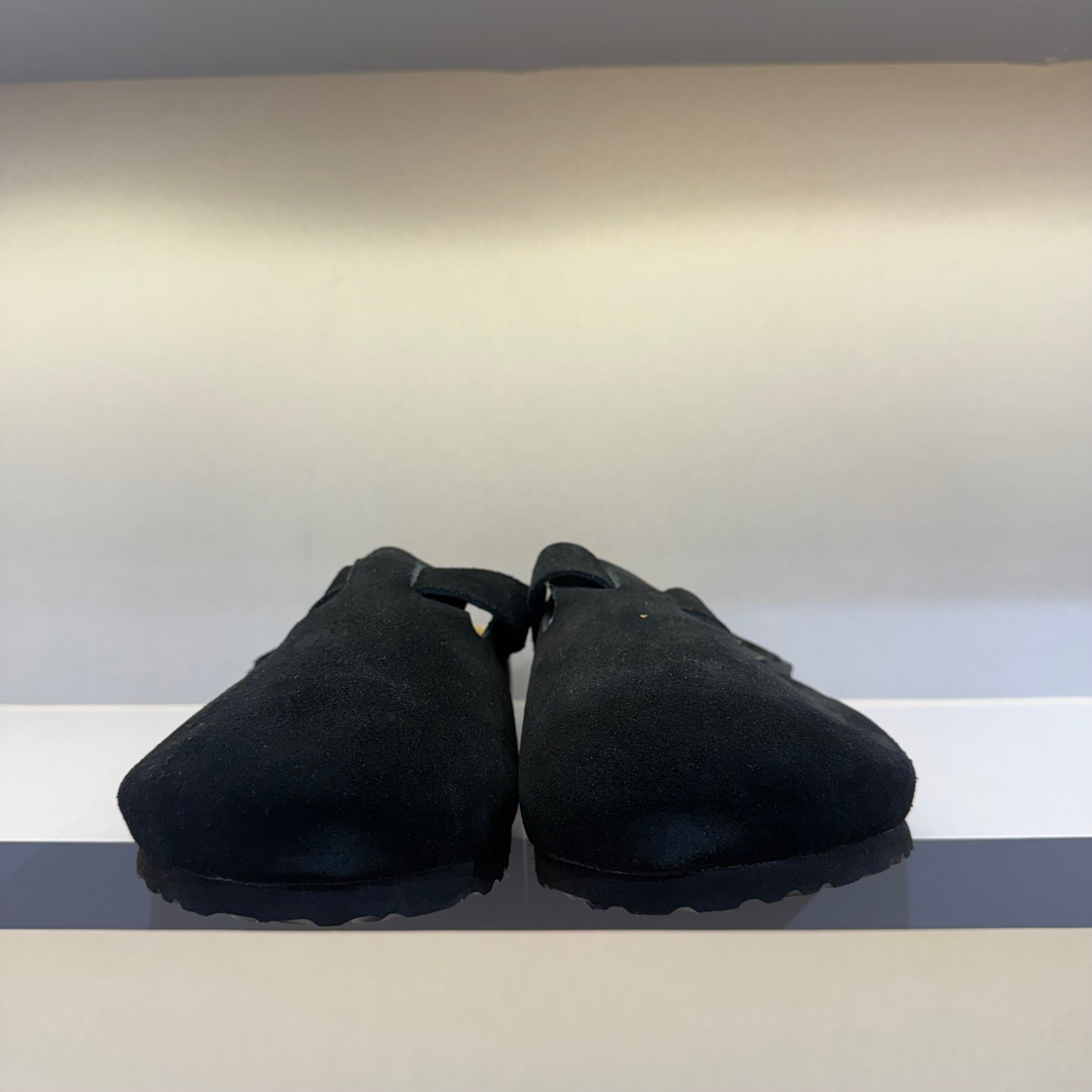 Birkenstock Boston Soft Footbed Suede Black (Pronta Entrega)