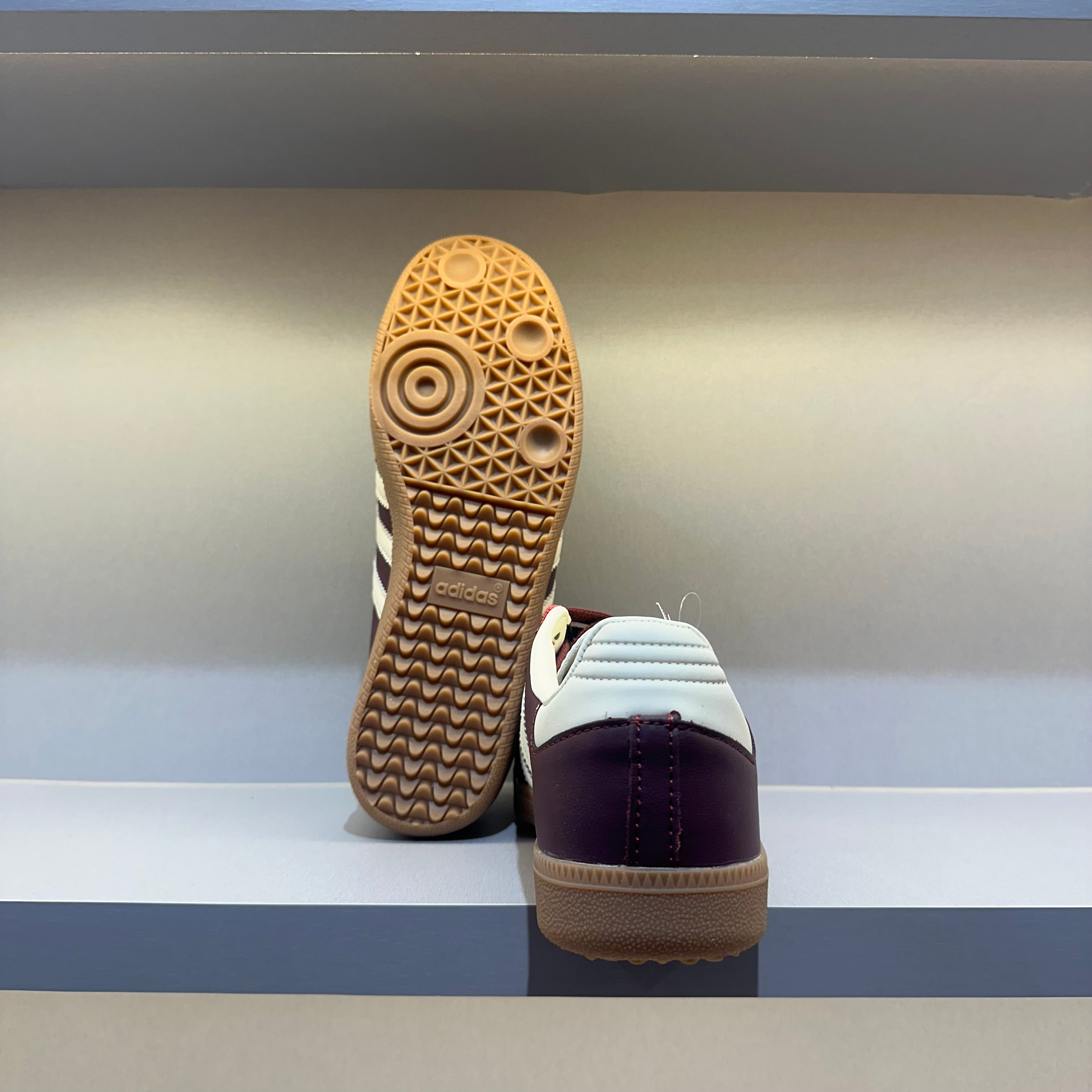 Adidas Samba OG Maroon Gold Metallic (Pronta Entrega)
