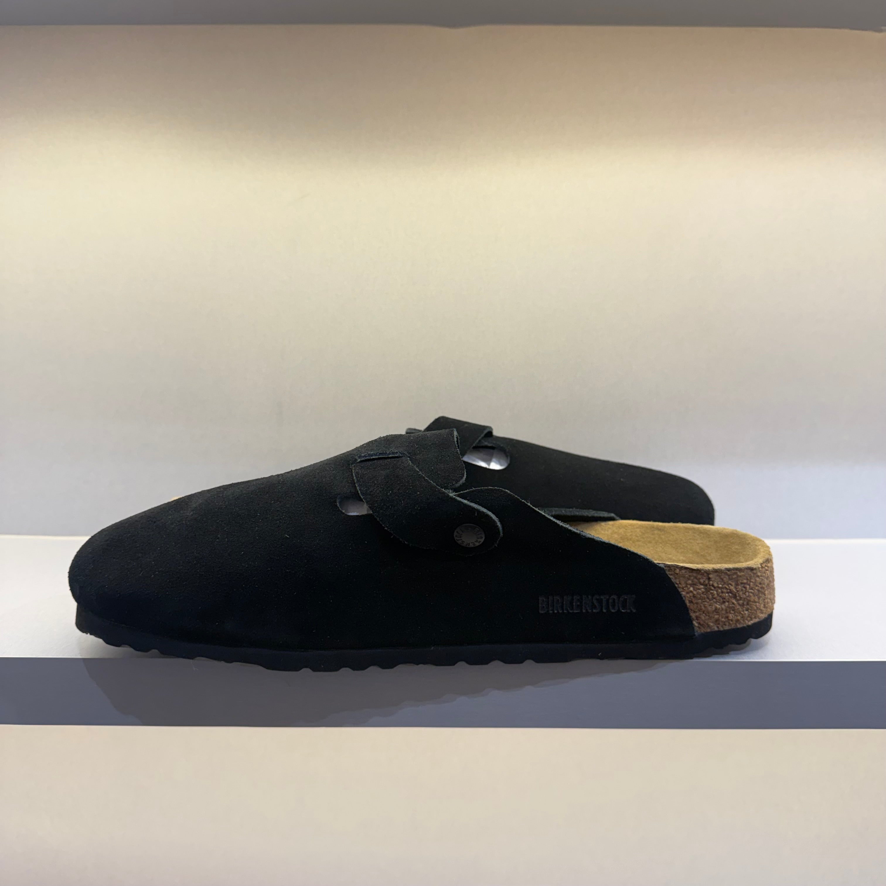 Birkenstock Boston Soft Footbed Suede Black (Pronta Entrega)
