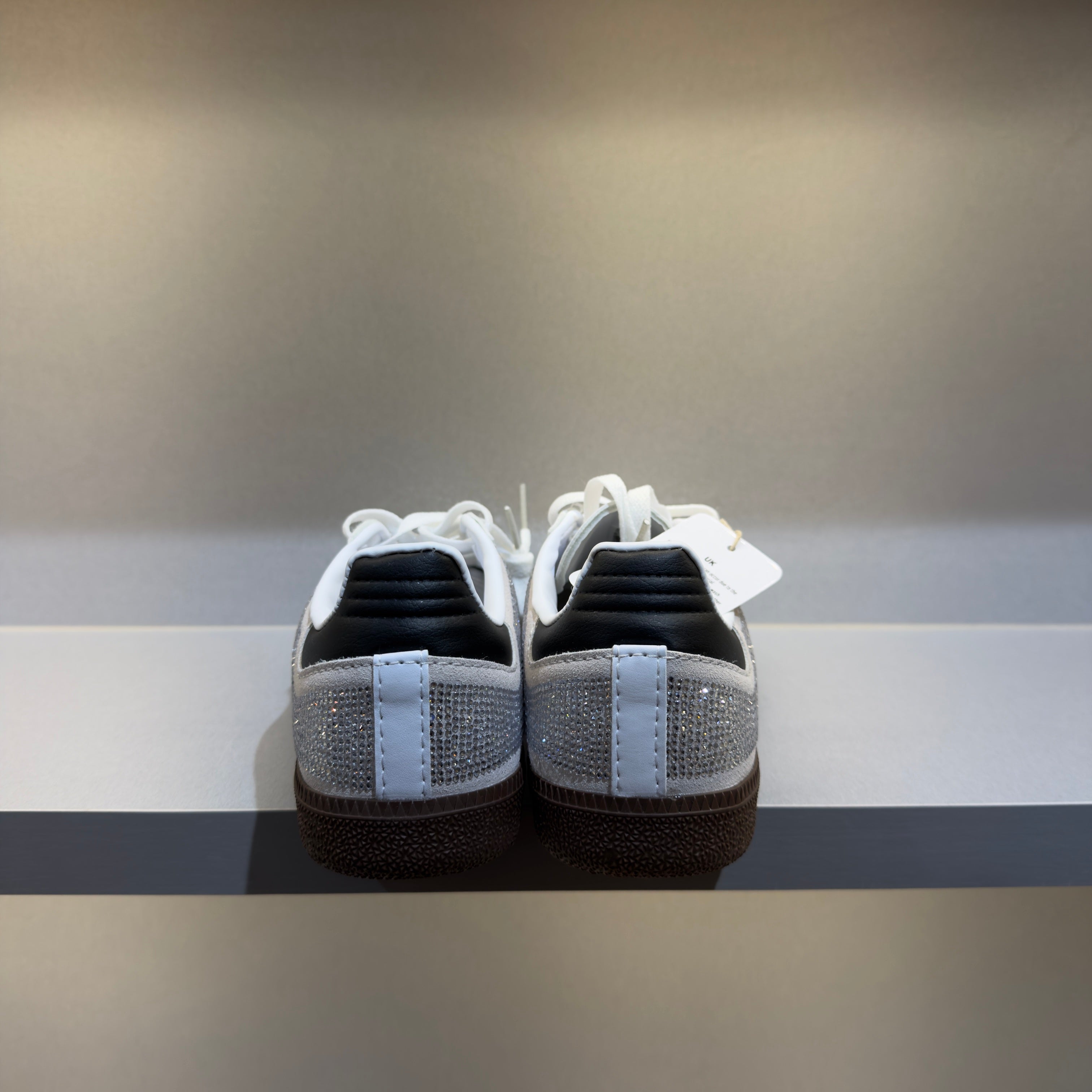 Adidas Samba OG Rhinestone Crystal White Silver (Pronta Entrega)