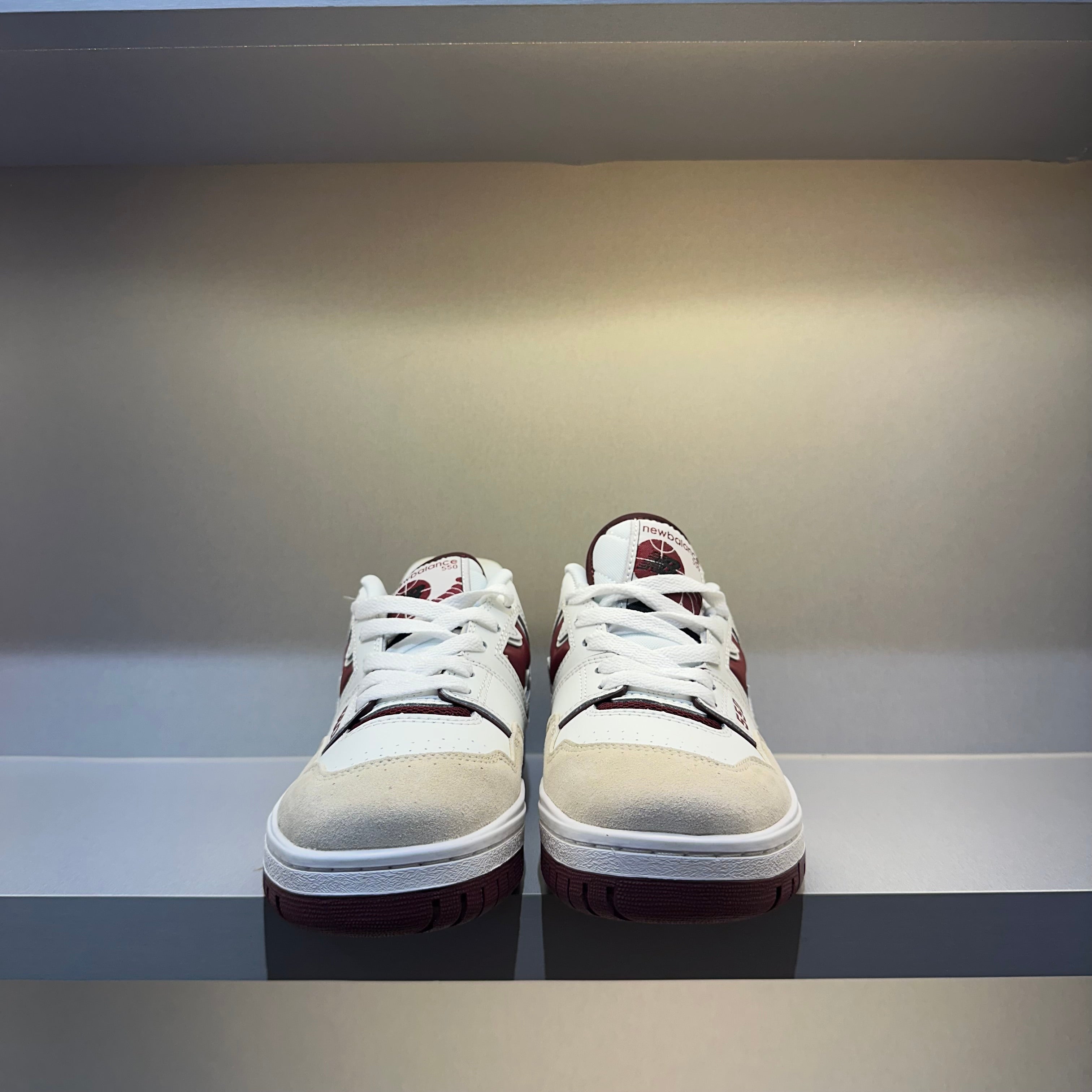 New Balance 550 Sea Salt Burgundy (Pronta Entrega)