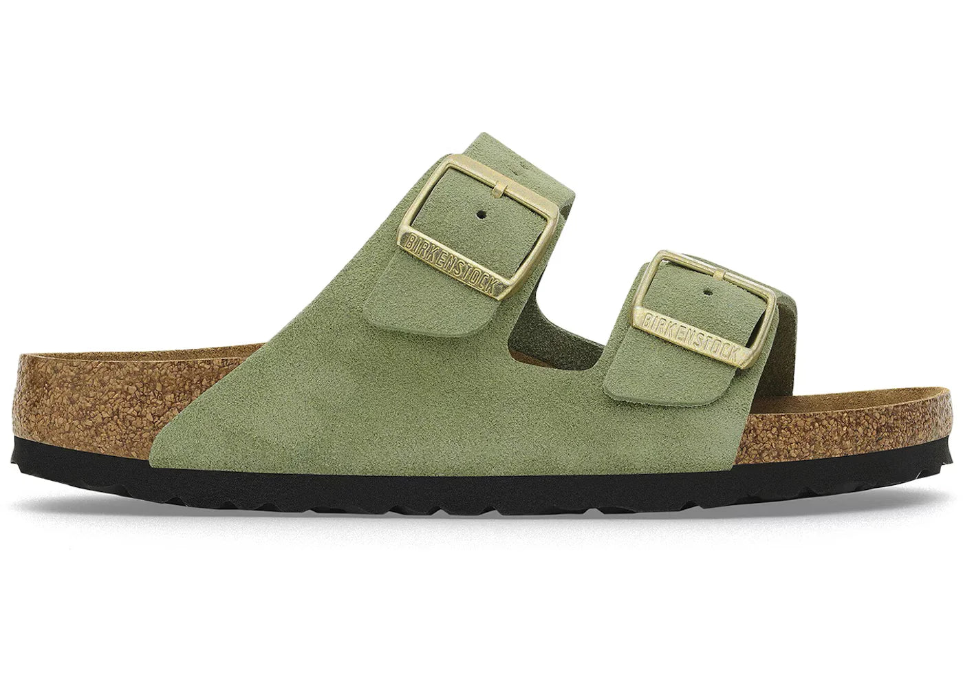 Birkenstock Arizona Soft Footbed Suede Leather Green Tea