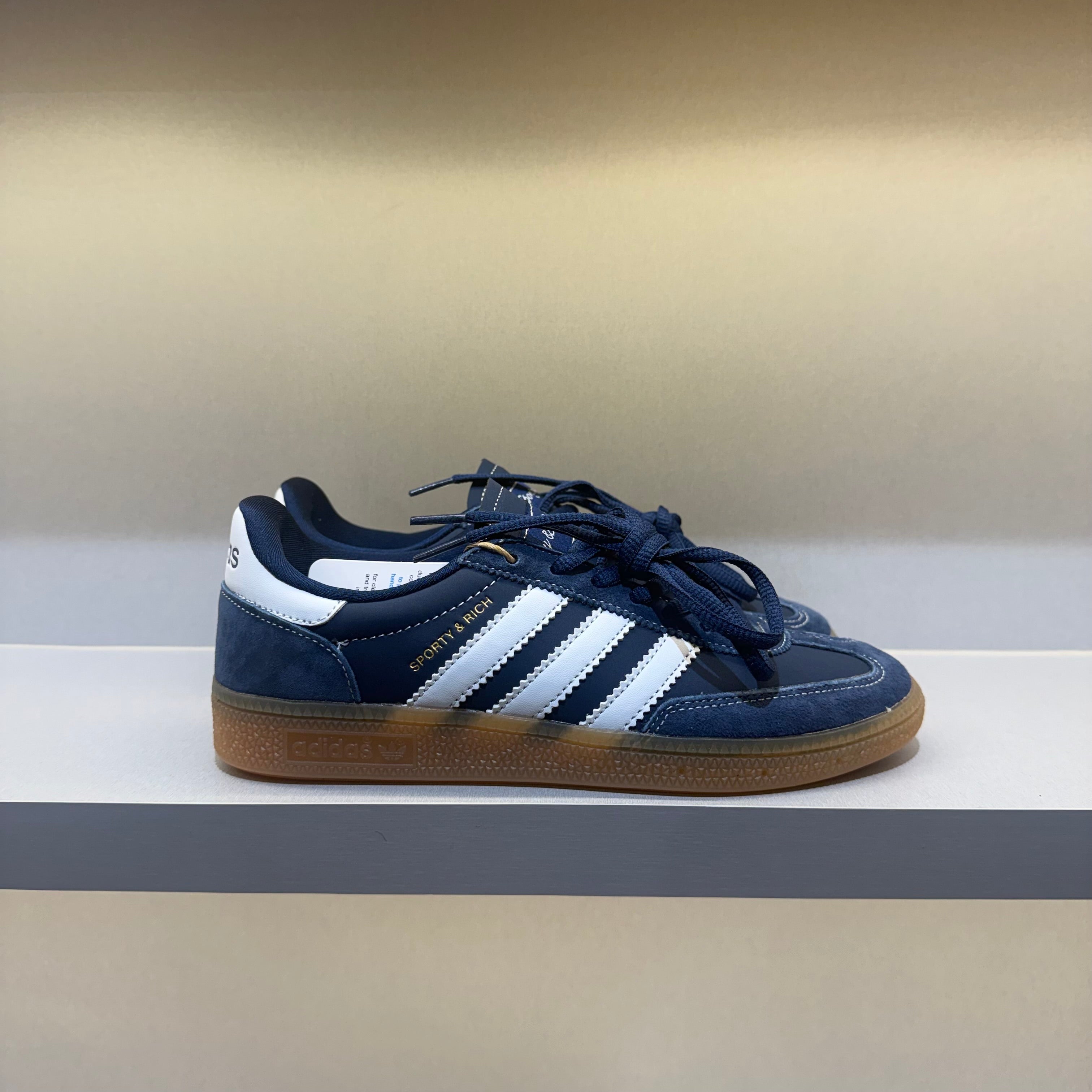 Sporty & Rich x adidas Handball Spezial Night Indigo Cloud White Gum
