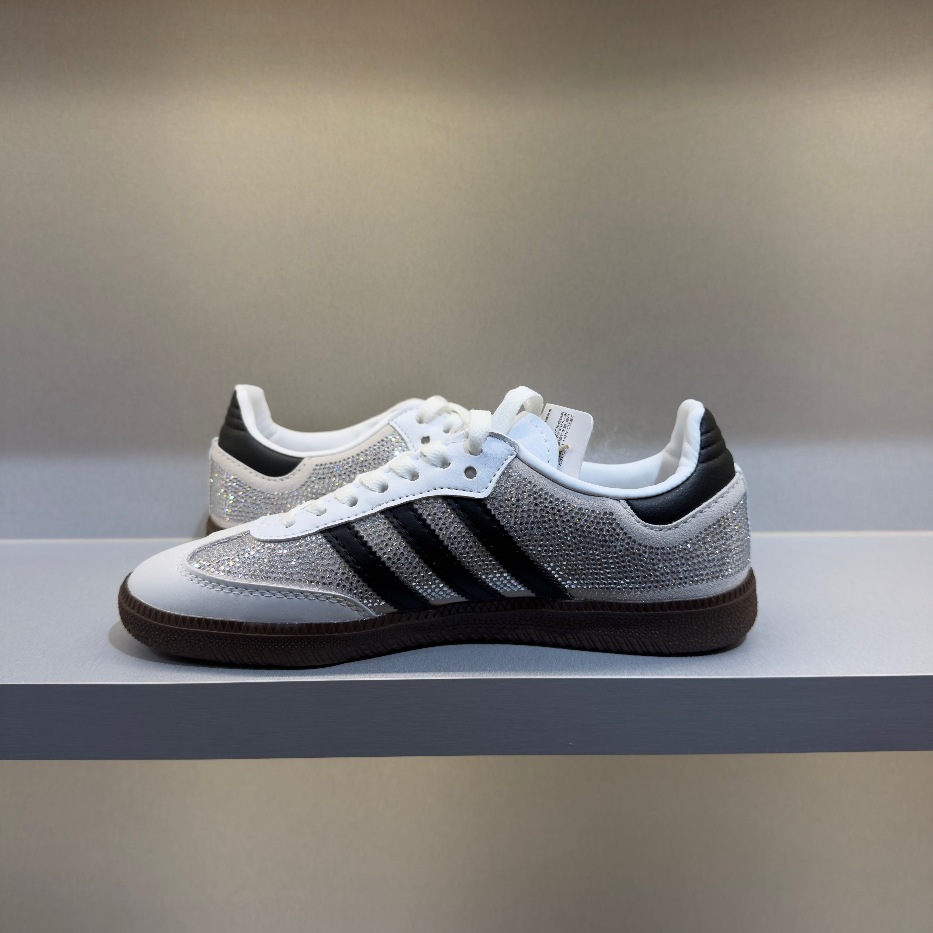Adidas Samba OG Rhinestone Crystal White Silver (Pronta Entrega)