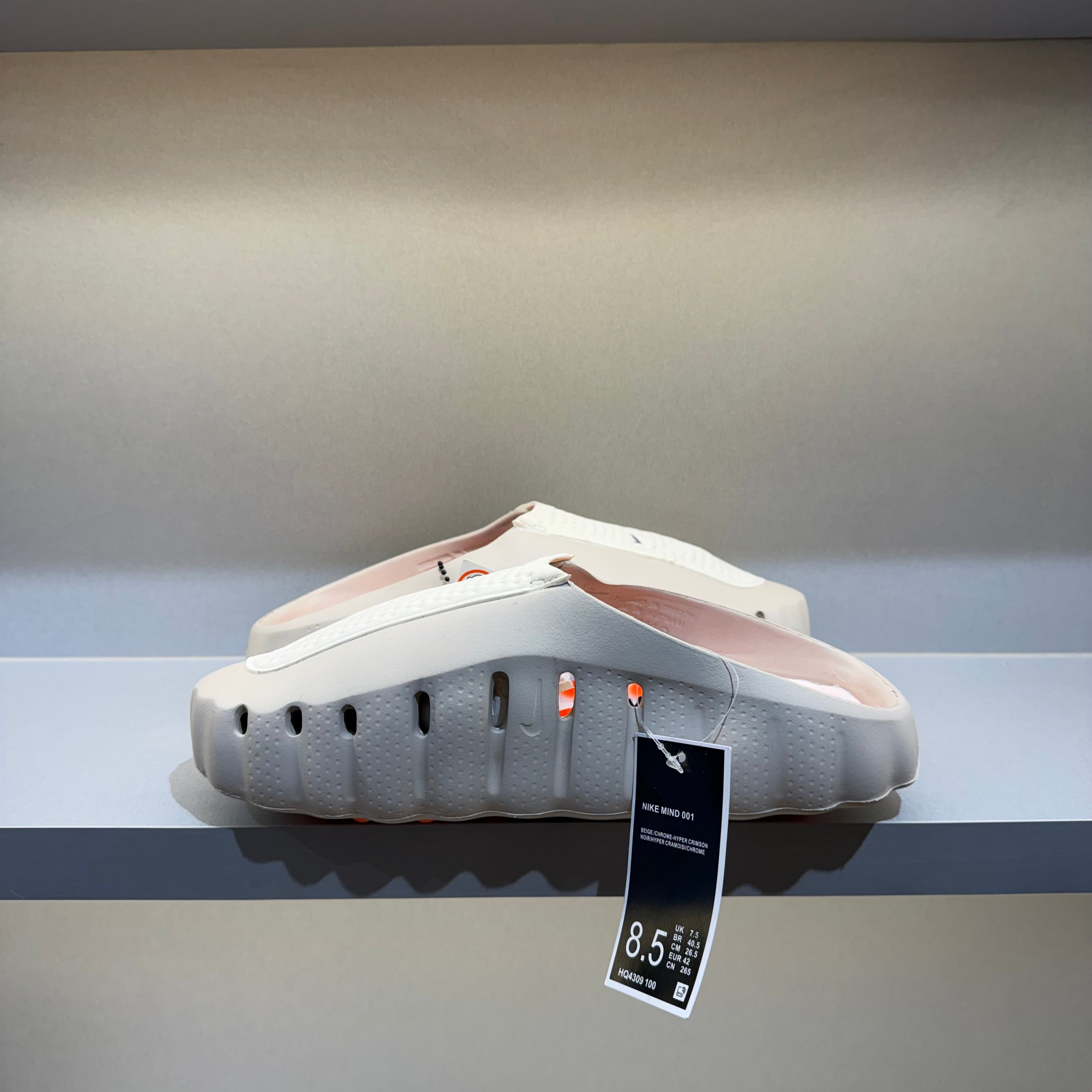 Slide Nike Mind 001 Light Bone Bege (Pronta Entrega)
