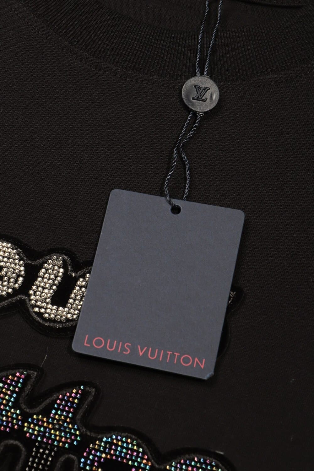 Camiseta Louis Vuitton Bead-Embroidered (Pronta Entrega)