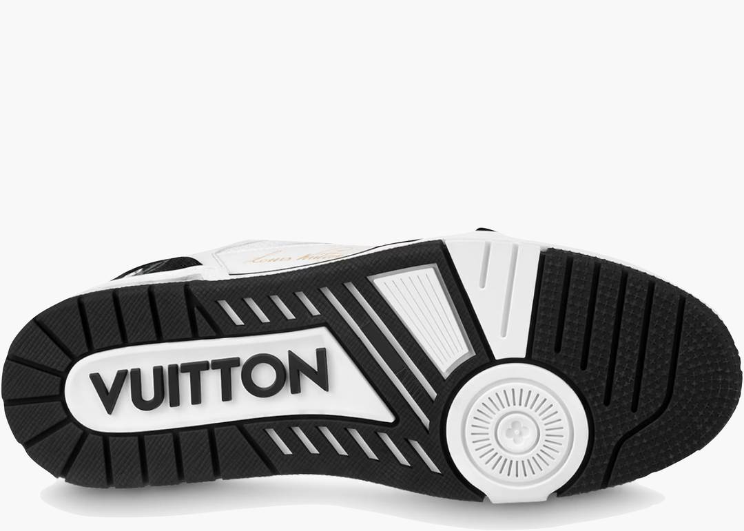 Louis Vuitton LV Trainer Low Velcro Strap Monogram Denim Black White
