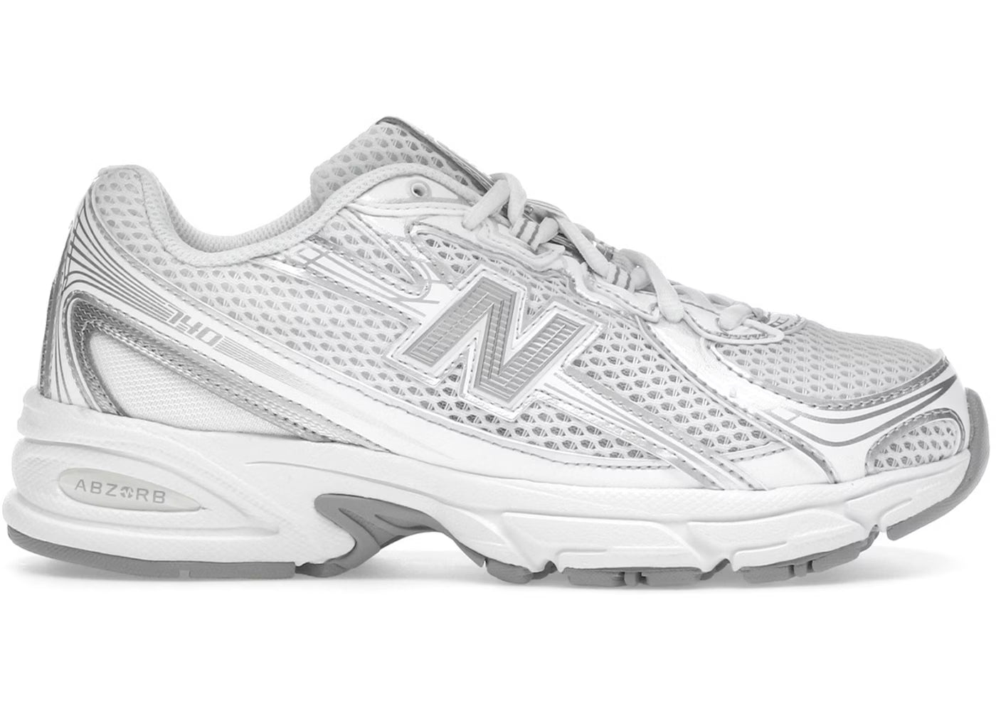 New Balance 740 White Silver Metallic