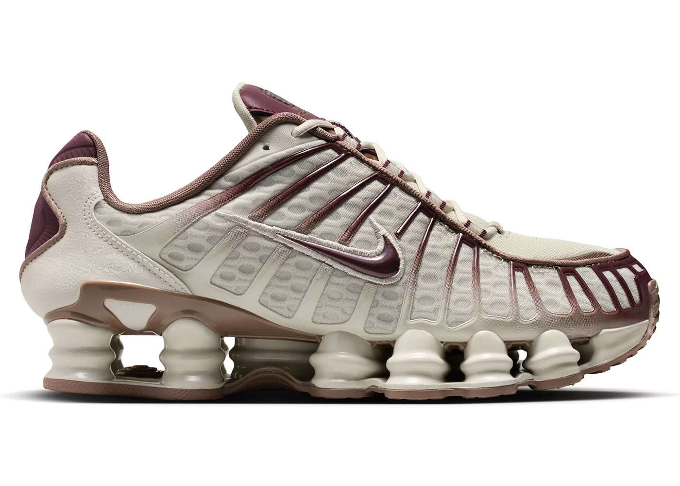 Tênis Nike Shox TL Light Bone Burgundy Crush