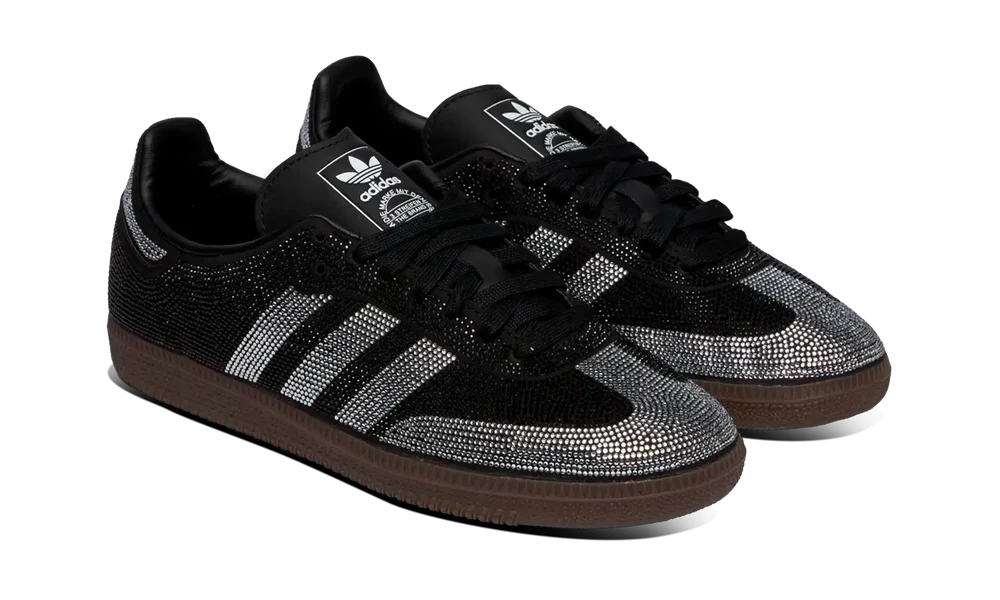 Adidas Samba OG Rhinestone Crystal Black Silver