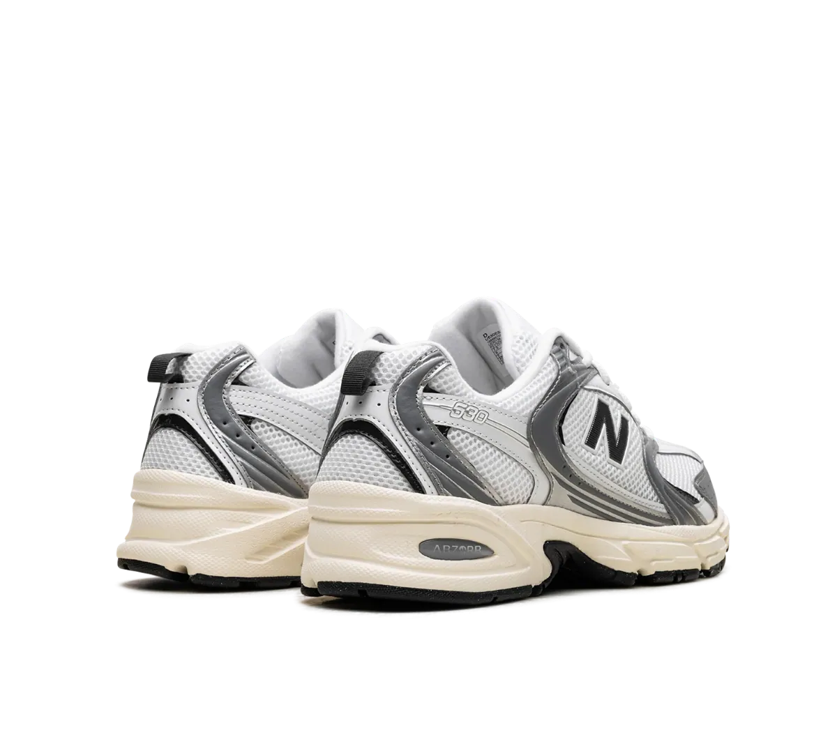 New Balance 530 Silver Metallic Black Cement